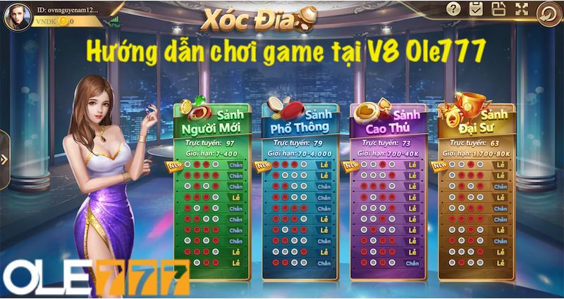 Hướng dẫn chơi game tại V8 Ole777