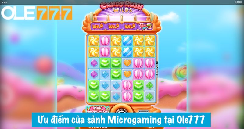 Ưu điểm của sảnh Microgaming tại Ole777