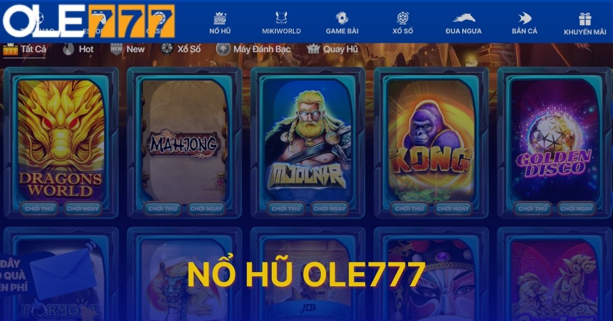 Nổ hũ Ole777 - Thử vận may cùng slot game hot nhất thị trường 